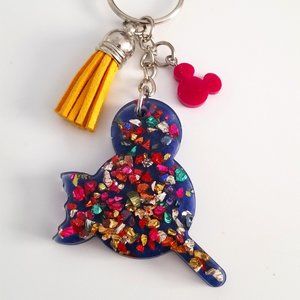 Blue Mickey Pop Keychain